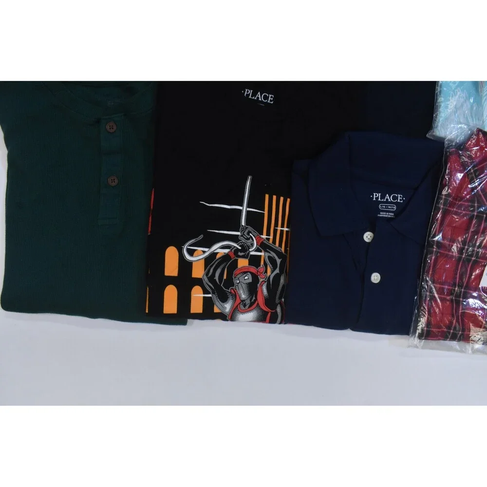 The Childrens Place Bulk Lot Of 10 Boys Size Large 10/12 Mix Season Tops Bottoms